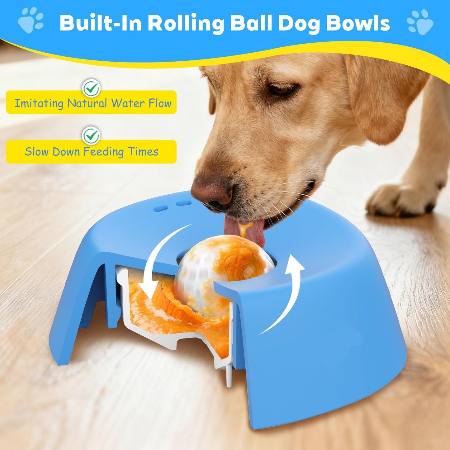 The Calm Feeder — Slow Feeder Bowl