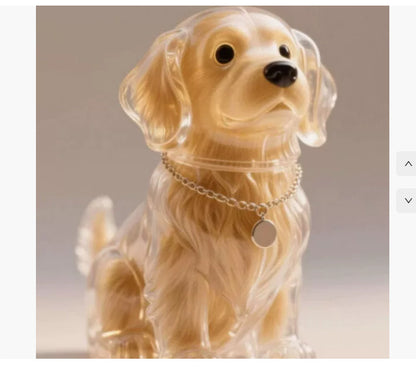 Dog Fur Storage Cute Pendant Keychain Bag Charm