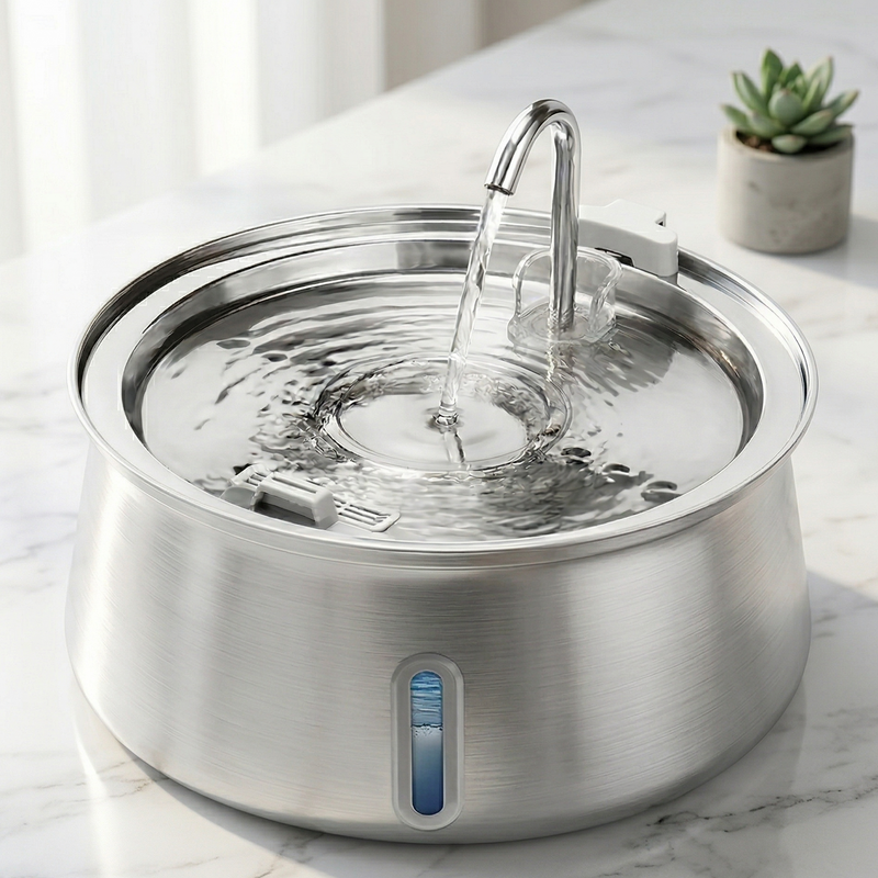 PureFlow 4L Stainless Steel Cat Fountain